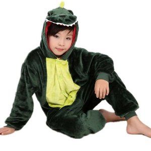 NEW kids pajama kigurumi onesie costume dino dinosaur